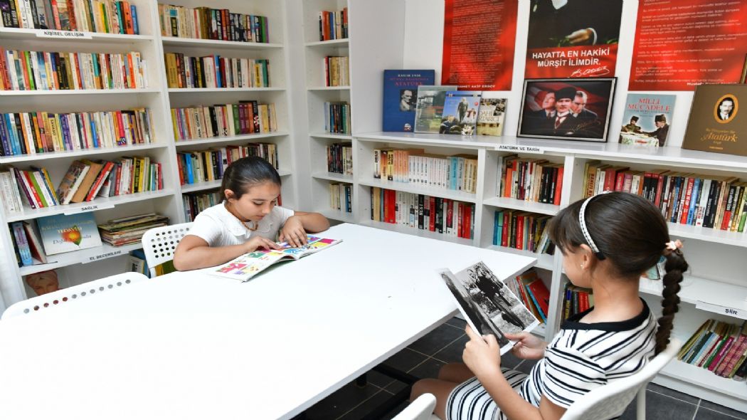 ili'de cumhuriyet n tayan mahalle ktphanesi ald
