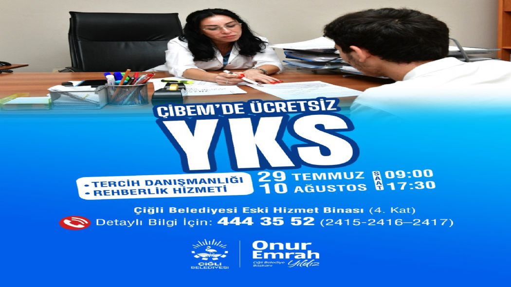 �i�li Belediyesi�nden YKS Adaylar�na �cretsiz Tercih Dan��manl���.